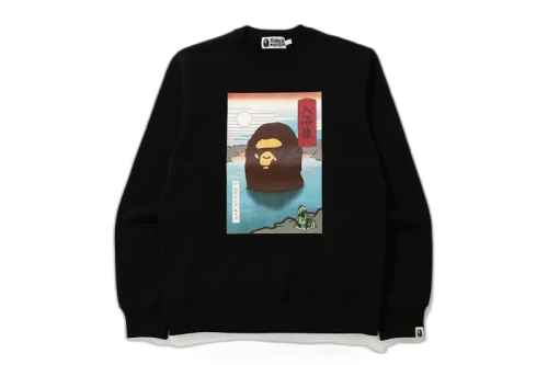 BAPE Japan A Bathing Ape Crewneck Black