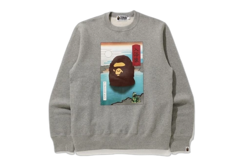 BAPE Japan A Bathing Ape Crewneck Gray