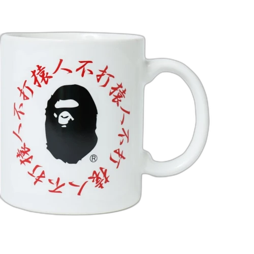 BAPE Kanji Logo Mug White