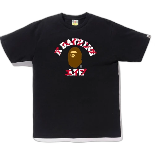 BAPE Katakana College Tee Tee Black