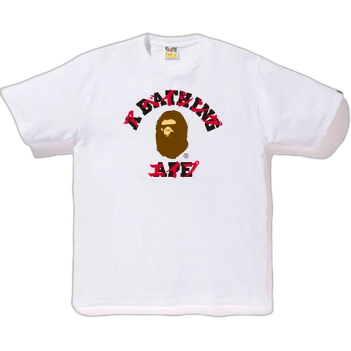 BAPE Katakana College Tee Tee White