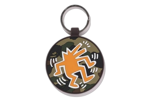 BAPE Keith Haring Key Ring Green
