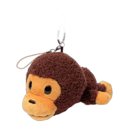 BAPE Key Chain Plush Slp Milo Brown