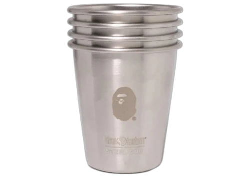 BAPE Klean Kanteen Steel Cup Set Silver