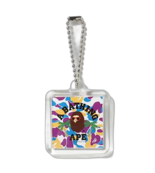 BAPE LA College Keychain Multi