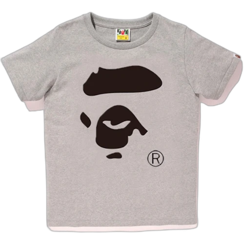 BAPE Ladies Ape Face Tee Grey/Black