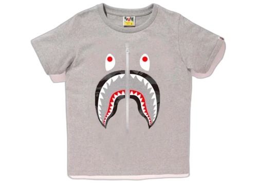 BAPE Ladies Color Camo Shark Tee Grey/Black