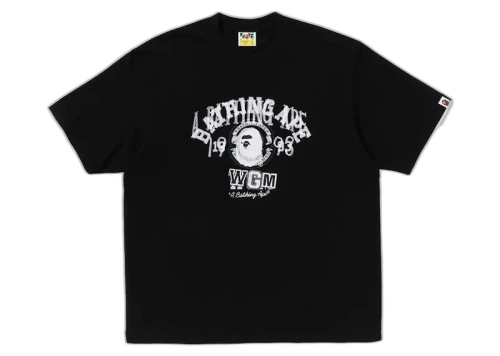 BAPE Layered College Relaxed Fit Tee Black