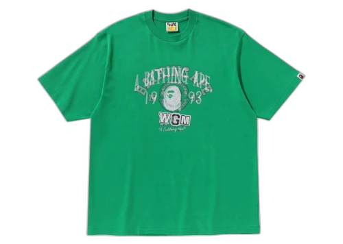 BAPE Layered College Relaxed Fit Tee Green
