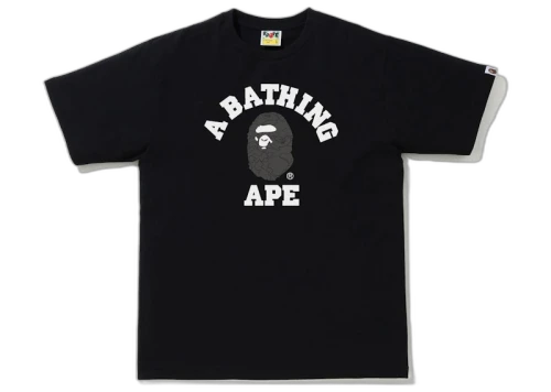 BAPE Line 1st Camo College Tee Black/Black