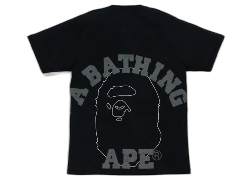 BAPE Line 1st Camo Face Over College Tee Black/Black