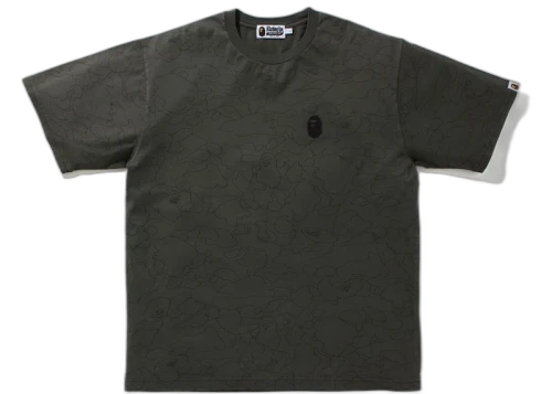 BAPE Line 1st Camo Washed Relaxed Fit Tee Black