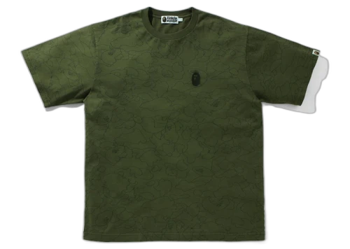 BAPE Line 1st Camo Washed Relaxed Fit Tee Olivedrab