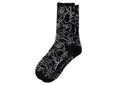 BAPE Line Camo Socks Black