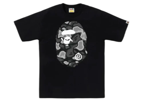 BAPE Liquid Camo Big Ape Head Tee Black