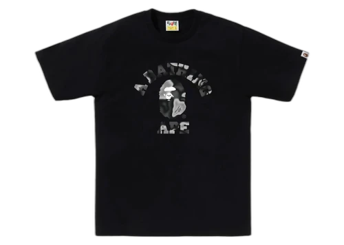 BAPE Liquid Camo College Tee Black/Black