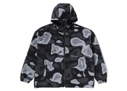 BAPE Liquid Camo Hoodie Jacket Black