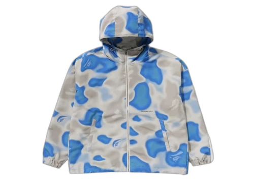 BAPE Liquid Camo Hoodie Jacket Blue