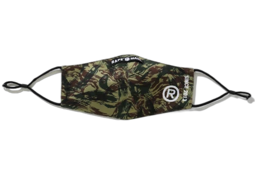 BAPE Lizard Camo Mask Green