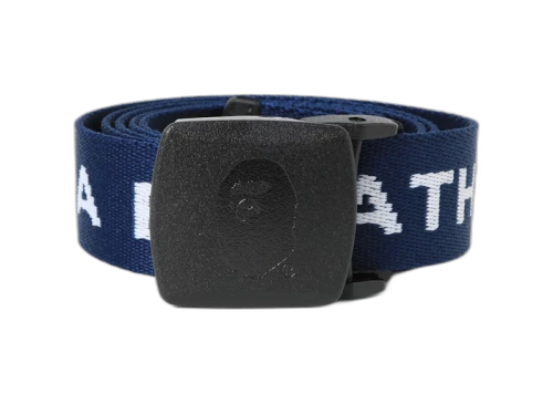 BAPE Logo GI Belt Navy