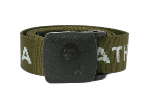 BAPE Logo GI Belt Olive
