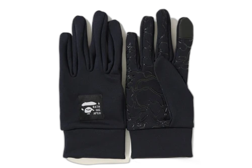 BAPE Logo Glove Navy