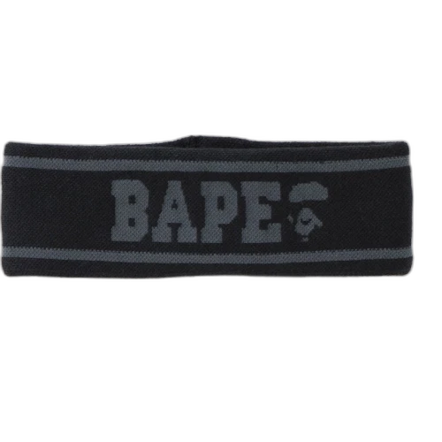 BAPE Logo Headband Black/Grey
