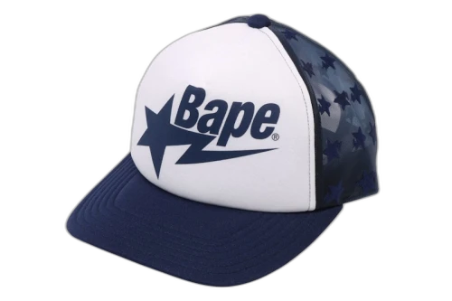 BAPE Logo Mesh Cap (SS25) Navy