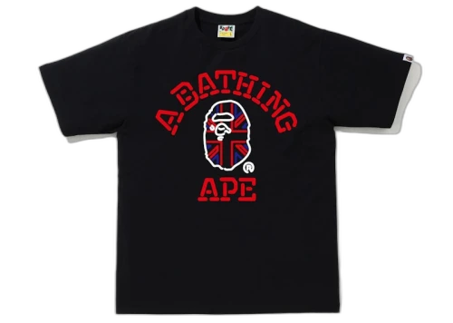 BAPE London Union Jack College Tee Black