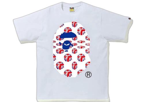 BAPE London Union Jack Tee White