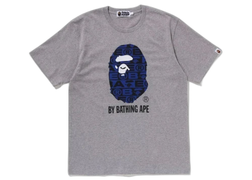 BAPE Lux Sport Pattern By Bathing Ape Tee Gray