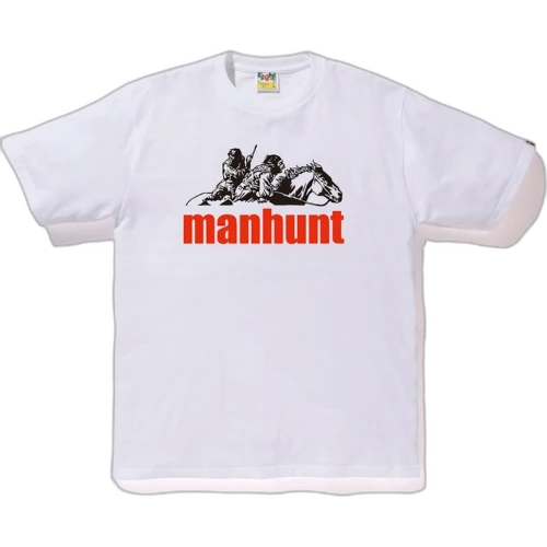 BAPE Manhunt Tee White