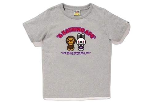 BAPE Milo and Baby Doppy Tee (Ladies) Gray