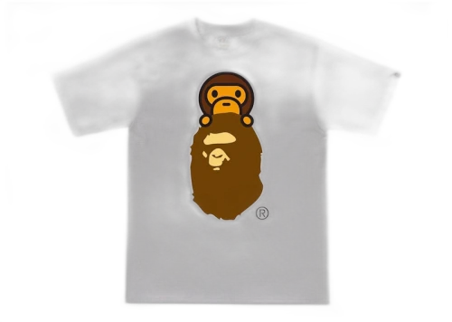 BAPE Milo On Ape Head Tee Grey