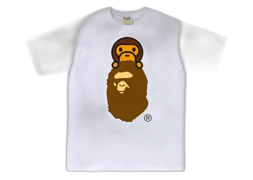 BAPE Milo On Ape Head Tee White