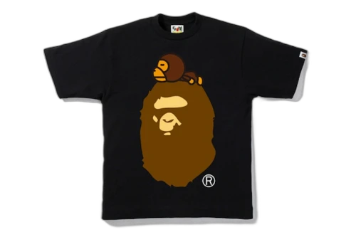 BAPE Milo On Big Ape Tee Black