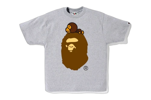 BAPE Milo On Big Ape Tee Gray