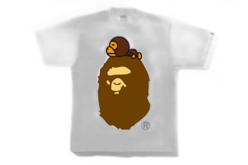 BAPE Milo On Big Ape Tee White