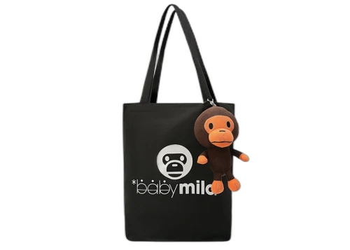 BAPE Milo Packable Tote Bag Black
