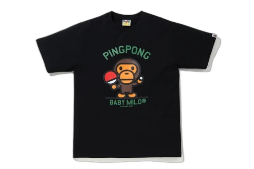 BAPE Milo Pingpong Sports Tee Black
