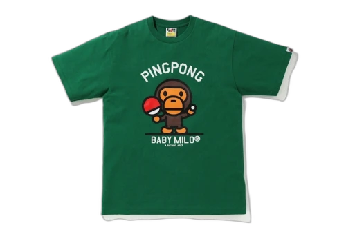 BAPE Milo Pingpong Sports Tee Green