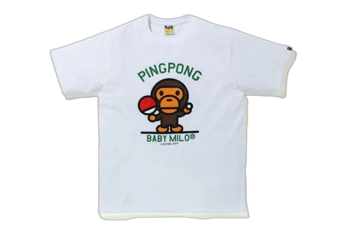 BAPE Milo Pingpong Sports Tee White