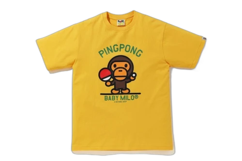 BAPE Milo Pingpong Sports Tee Yellow