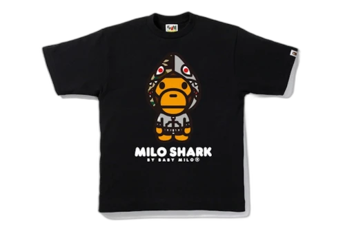 BAPE Milo Shark Tee Black/Gray