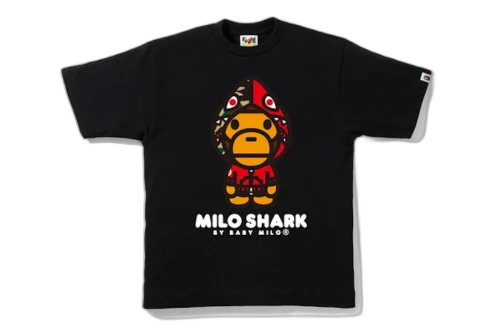 BAPE Milo Shark Tee Black/Red
