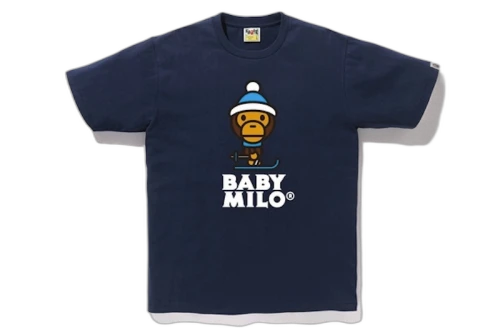 BAPE Milo Ski Tee Navy