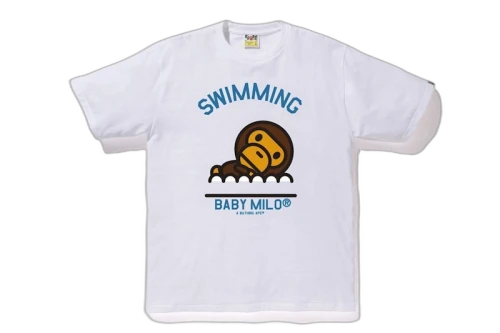 BAPE Milo Swimming Sports Tee White
