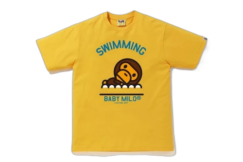 BAPE Milo Swimming Sports Tee Yellow