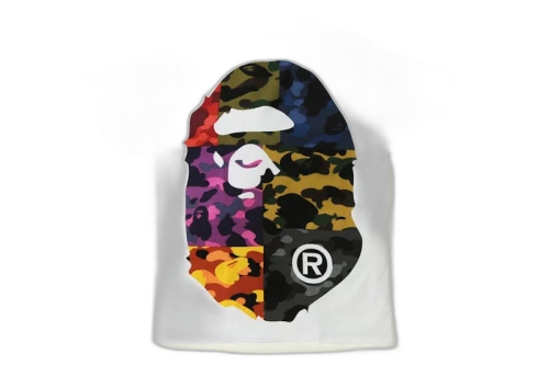BAPE Mix Camo Big Big Ape Head Tee White