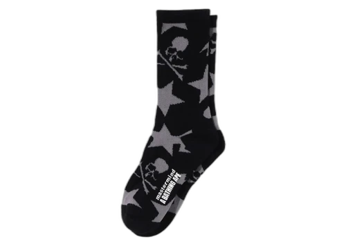 BAPE MM Bape Pattern Socks Black